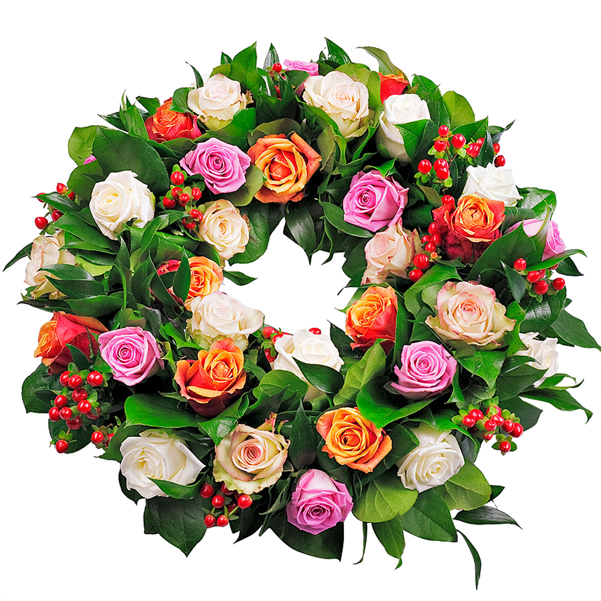 Couronne Mortuaire Tons Variés Cadeau Gift.be