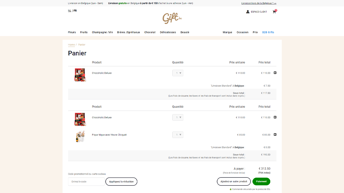 Multiple delivery addresses & recipients