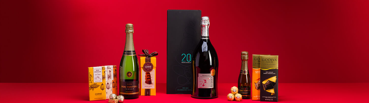 Coffret Cadeau Imprimé « Flocons » + 3 Bouteilles Champagne Moet et Chandon  Brut et Brut Rosé - PersoWine