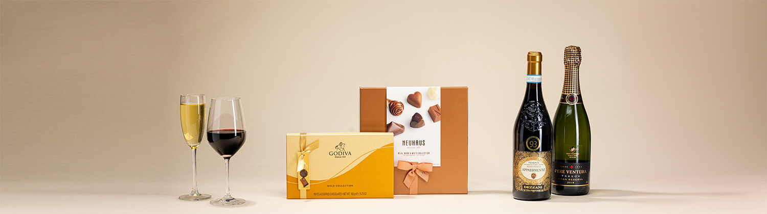 Envoyer des cadeaux en chocolat et en vin à Belgique