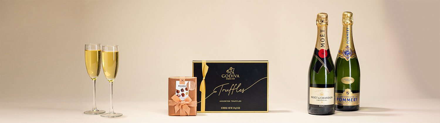 Envoyer des cadeaux au chocolat et au Champagne à Belgique