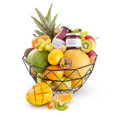 Laat je creativiteit de vrije loop en maak de lekkerste fruitdesserts en tussendoortjes met deze leuke fruitmand.