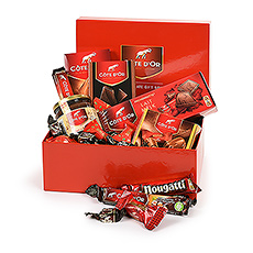 Jouw favoriete chocoholic zal zich even in de arm moeten knijpen bij het zien van deze fan-tas-tische geschenkdoos vol hemels chocoladeplezier van Côte d'Or.