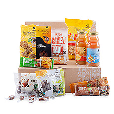 Ontdek deze gift box vol Fair Trade snacks van Oxfam om op kantoor te delen.