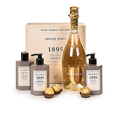 Atelier Rebul 1895 geschenkset, Bottega Zero Sparkling Life & Ferrero Rocher