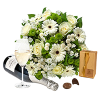 Bouquet Simplement Blanc Champagne Godiva 200 G
