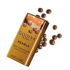 Godiva Melk Chocoladeparels, 43 g
