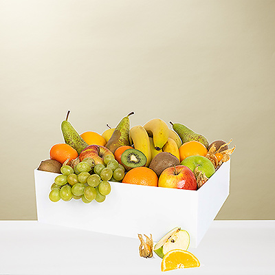 Ce grand classique, une combinaison de fruits frais dans un panier réutilisable.