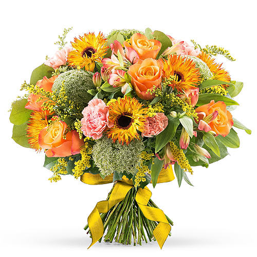 Oranje Lenteboeket - Large (35 cm)