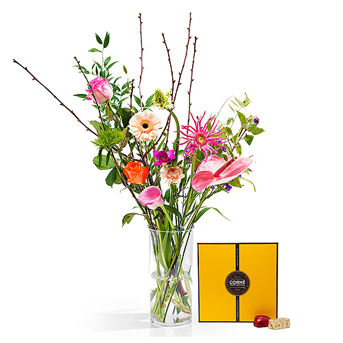 Trendy Surprise boeket & Corné Port-Royal chocolade