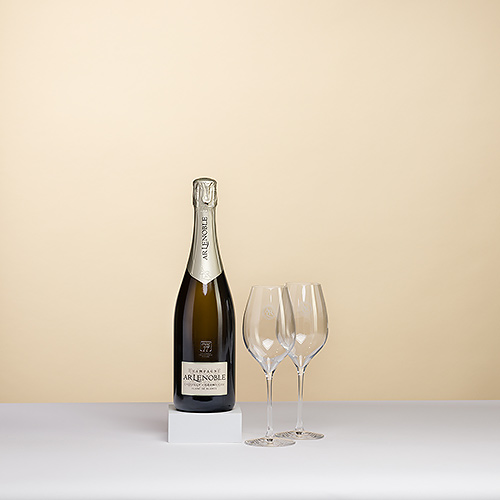 Lenoble Blanc de Blancs Boite Cadeau avec 2 Verres