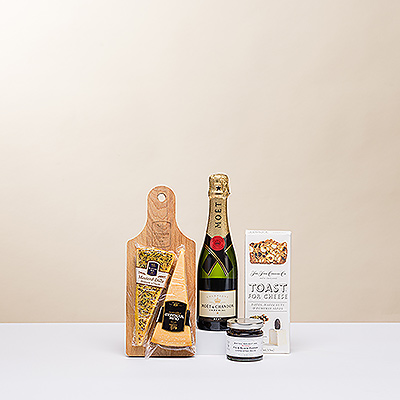 Portez un toast aux vacances et aux occasions festives avec la combinaison gagnante du champagne français et du fromage hollandais.