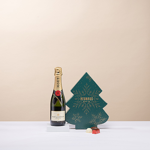 Neuhaus Arbre de Noël & Moët & Chandon Champagne