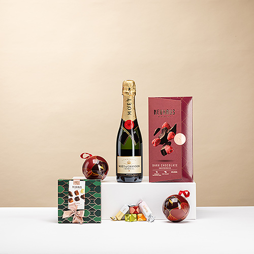 Luxe kerstgeschenk met Neuhaus & Champagne