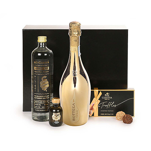 Deluxe Coctkail Mixer, Bottega Gold & Godiva Truffles