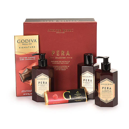 Atelier Rebul : Pera Collection Giftbox & Godiva Dark Chocolate