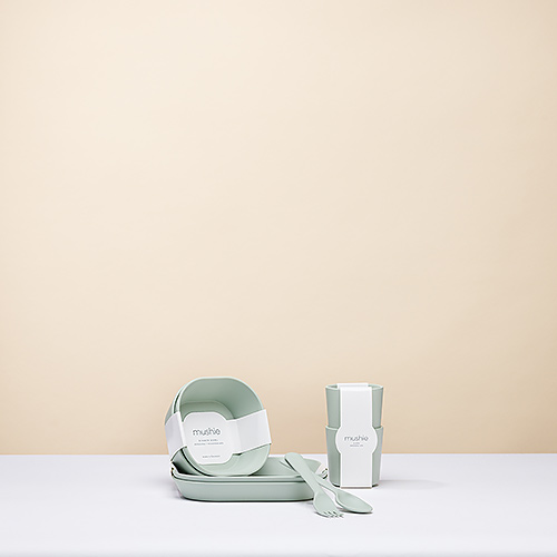 Mushie Eetset - Sage Groen