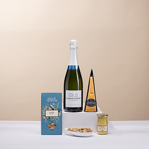 Champagne Baron Albert and Cheese
