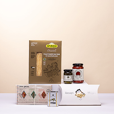 Tout le monde aime les soirées spaghetti! Faites-en un moment spécial avec ce coffret cadeau de pâtes italiennes gastronomiques.