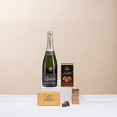 La combinaison incomparable du champagne français et du chocolat belge est travaillée à la perfection dans ce cadeau élégant.