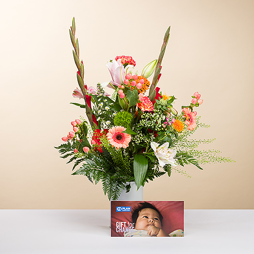 Bouquet Trendy Mix & carte cadeau PLAN