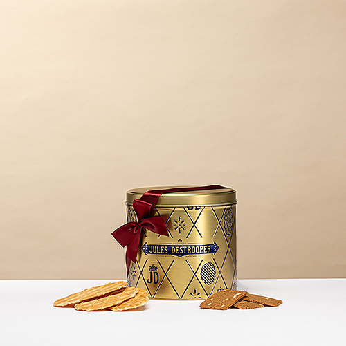 Jules Destrooper Gouden Ronde Blikken Doos, 200 g