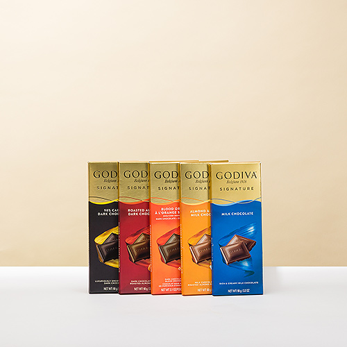 Assortiment tablettes Godiva
