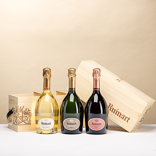 R' de Ruinart, Blanc de Blancs & Rosé en Coffret Bois