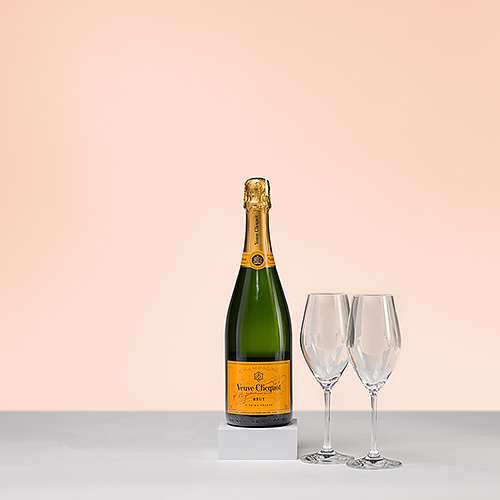 Champagne Veuve Clicquot & 2 Glazen