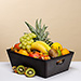 Fruits exotiques dans panier similicuir [01]