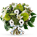 Trias Bouquet Blanc Scintillant - Luxe (40 cm) [01]