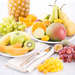 Exotisch fruit in een witte fruitmand [03]
