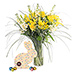 Bouquet de Printemps avec Lys Jaunes et Oeufs de Pâques de Corné Port-Royal [01]