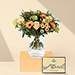 Fresh Orange Bouquet & Godiva Happy Birthday Chocolates [01]