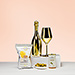 Gifts 2021 : Bottega Gold Prosecco Spumante , Glass & Snacks [01]