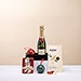 Neuhaus Chocolade & Moët Champagne Kerst Geschenkmand [01]