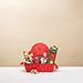 Panier de Noël Corné Port-Royal Rouge [01]