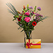Bouquet tendance pour la fête des mères avec chocolat Godiva [01]