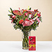 Bouquet tendance pour la fête des Mères avec des chocolats offerts [01]
