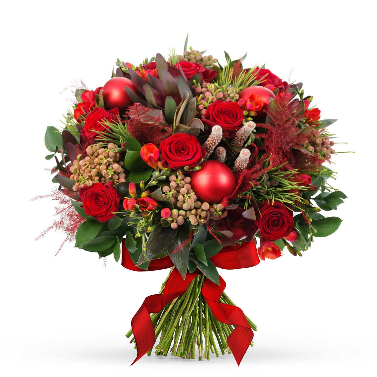 Bouquet de Noël Rouge Cadeau - Gift.be