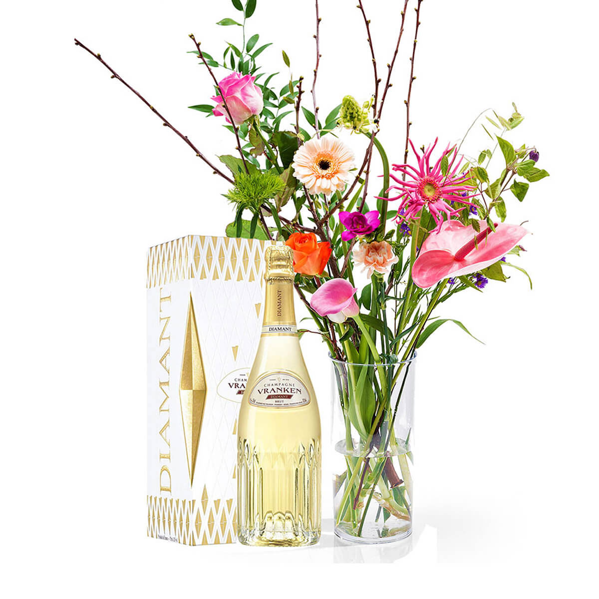 Vranken Diamant Brut Bouquet De Fleurs Cadeau Gift Be Vranken Diamant Brut Bouquet De Fleurs Cadeau Gift Be