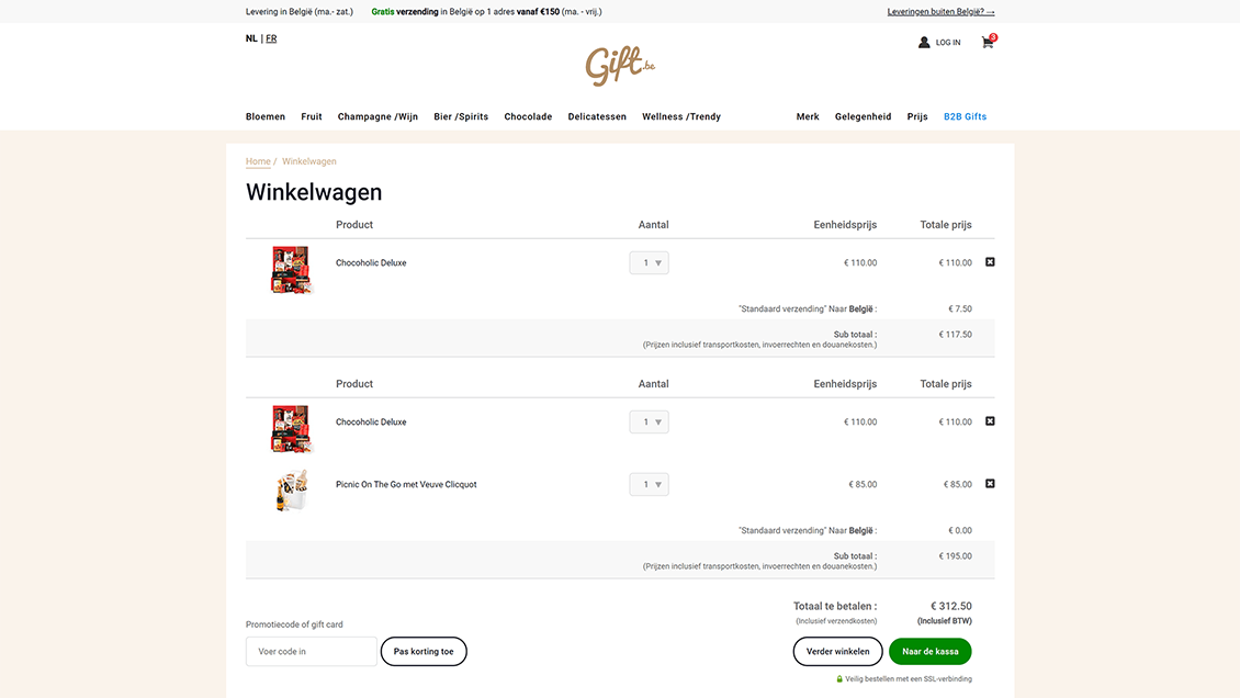 Multiple delivery addresses & recipients
